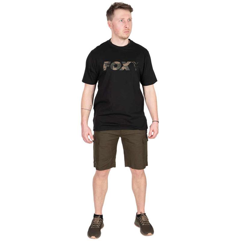 Fox Black / Camo Logo T SMALL