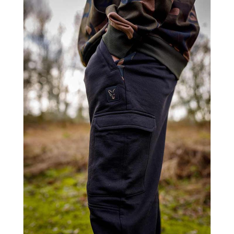 Fox LW Black / Camo Combat joggers LARGE