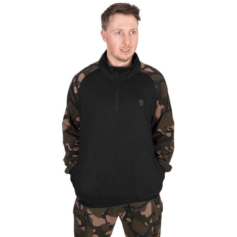 Fox LW Black / Camo qtr zip SMALL