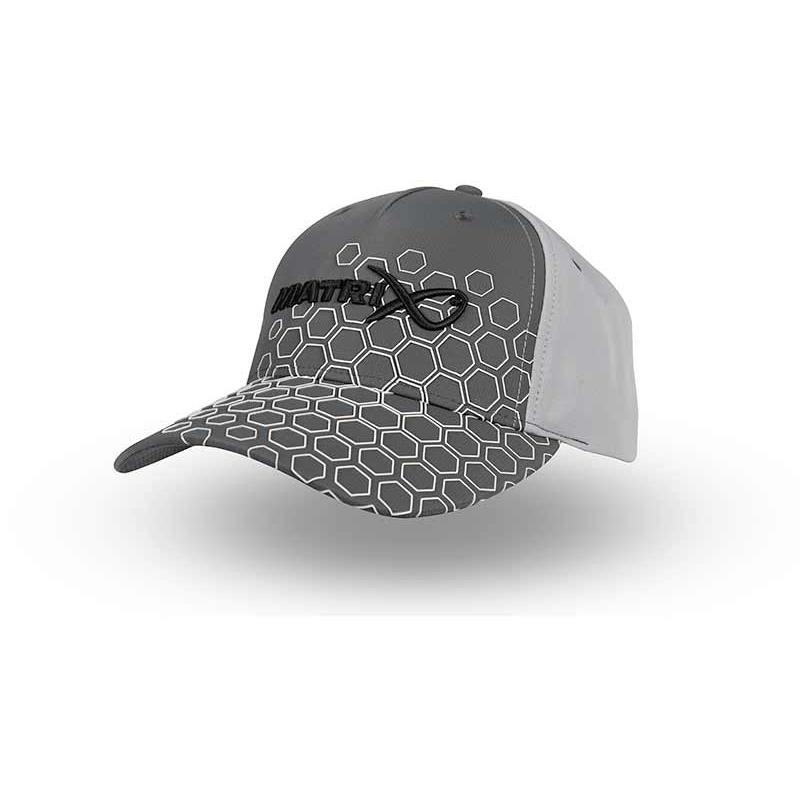 Matrix Hex Print Baseball Cap  - Grey