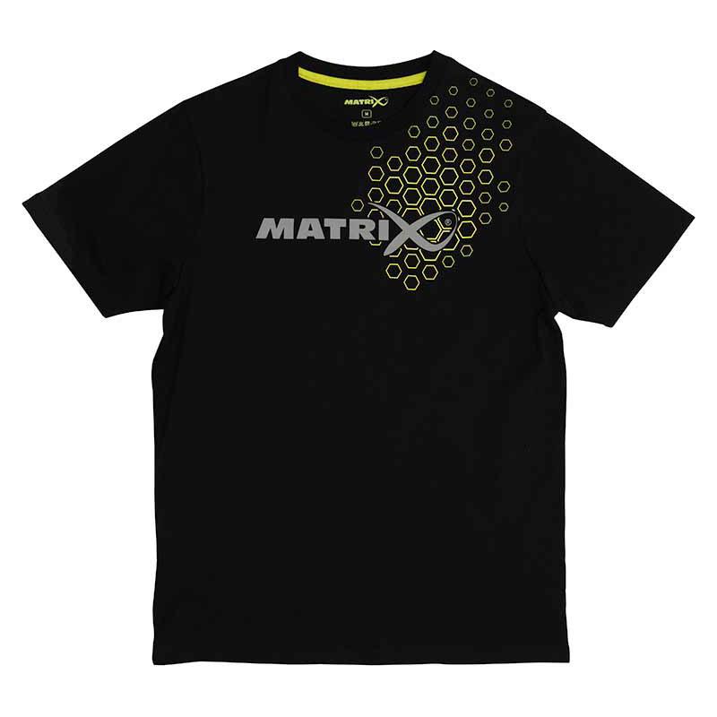 Matrix Hex Print T-Shirt Black - S