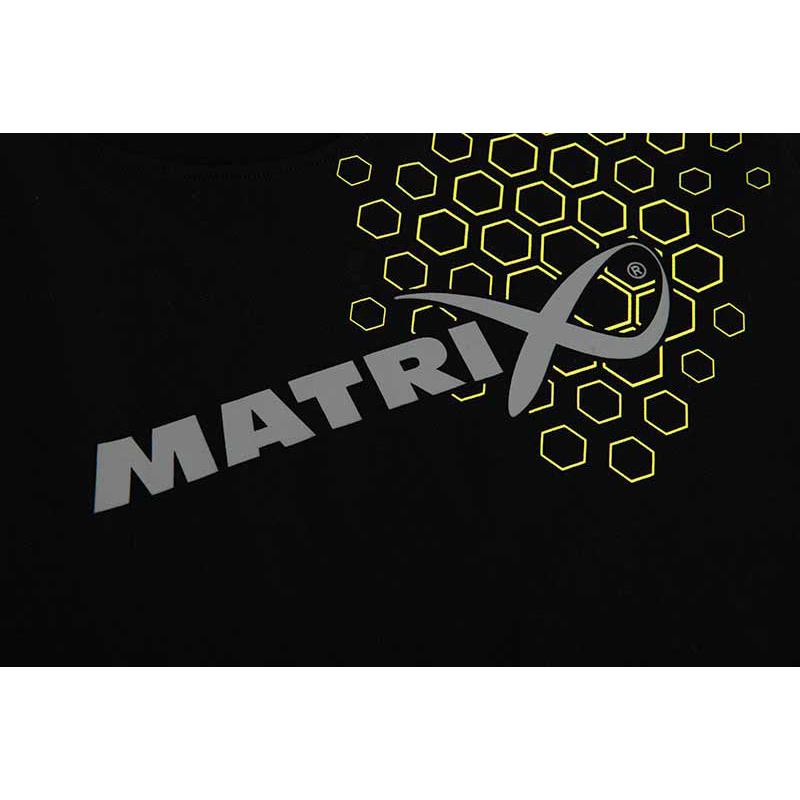 Matrix Hex Print T-Shirt Black - S