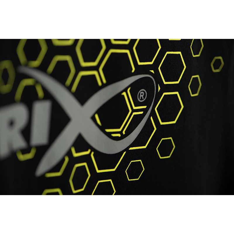 Matrix Hex Print T-Shirt Black - S