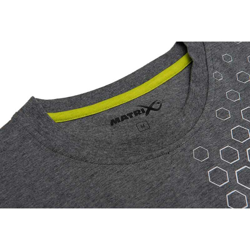 Matrix Hex Print T-Shirt Grey - S