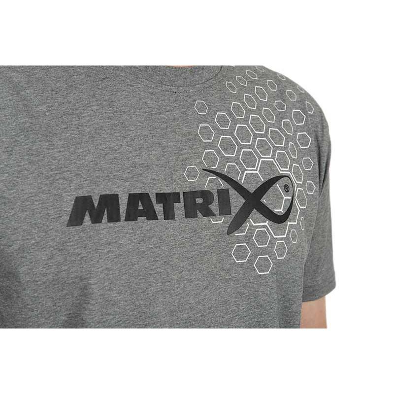 Matrix Hex Print T-Shirt Grey - S