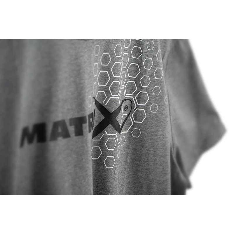 Matrix Hex Print T-Shirt Grey - S