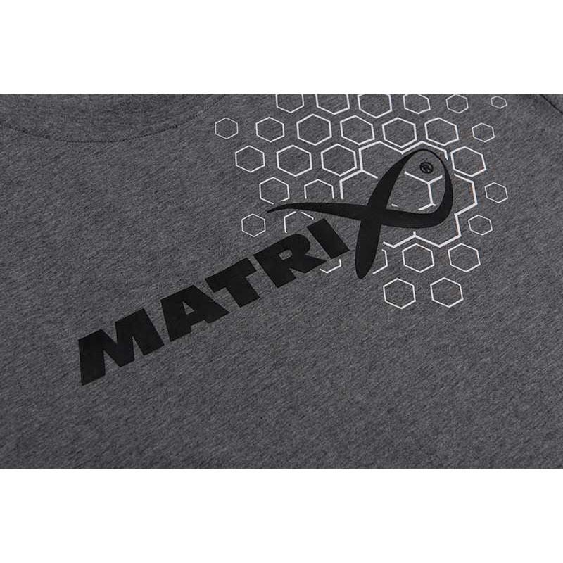 Matrix Hex Print T-Shirt Grey - S