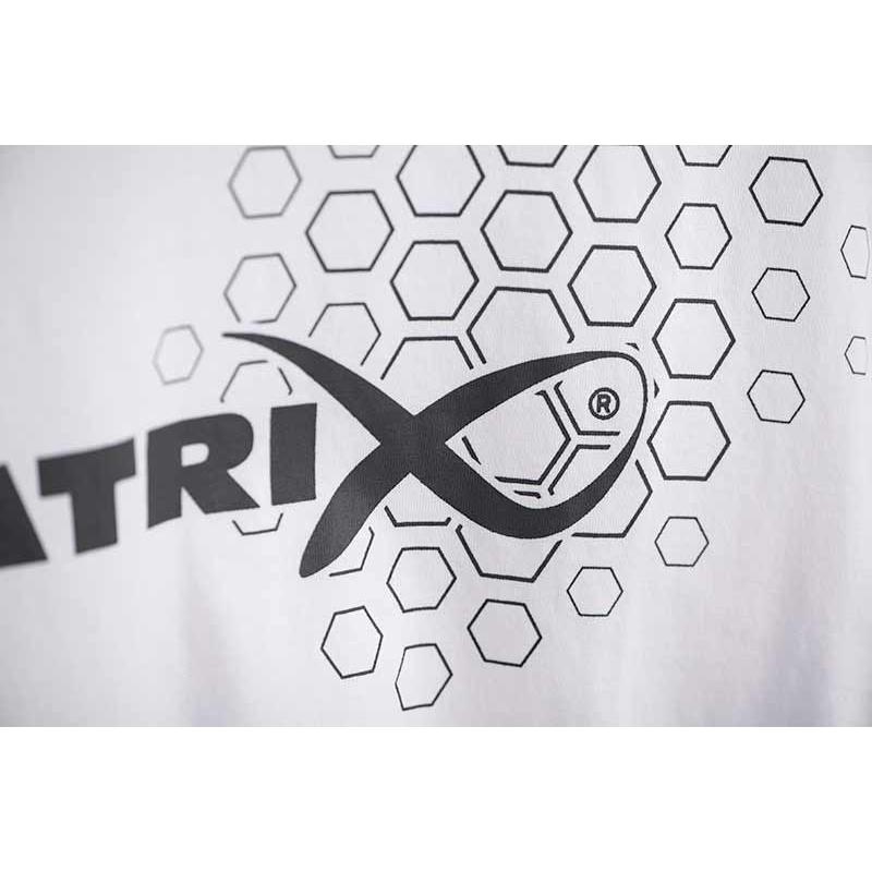 Matrix Hex Print T-Shirt White - S