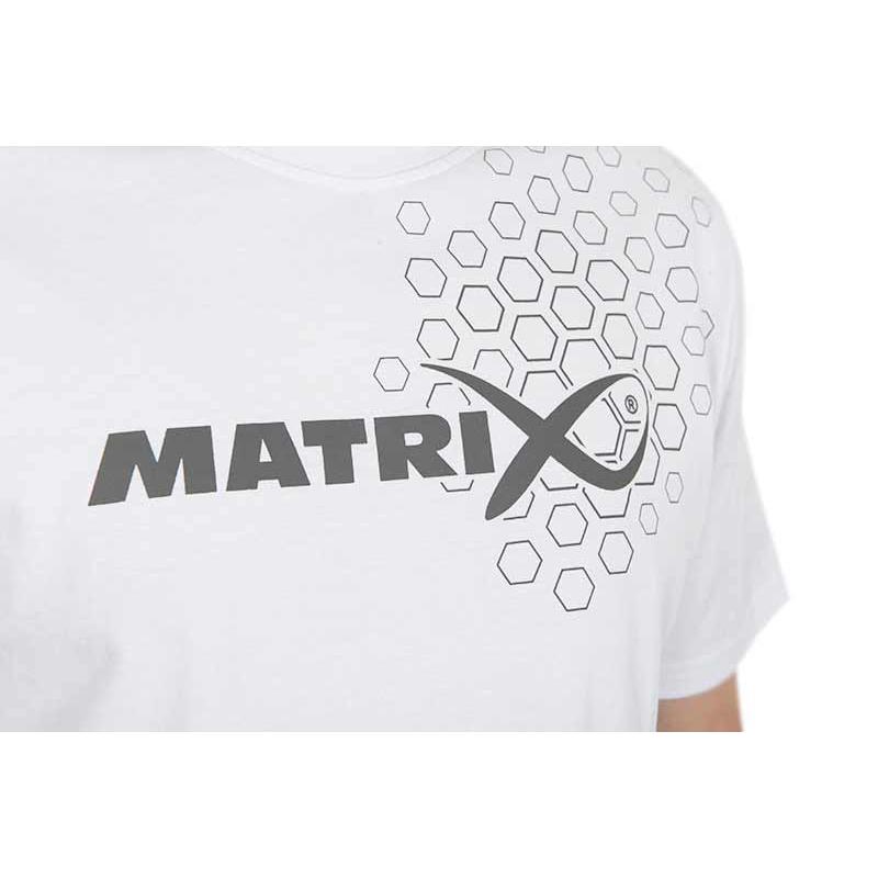 Matrix Hex Print T-Shirt White - S