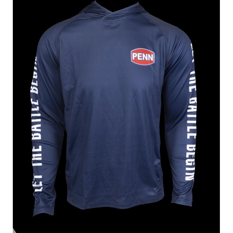 PENN Pro Hooded Jersey M Marine Blue