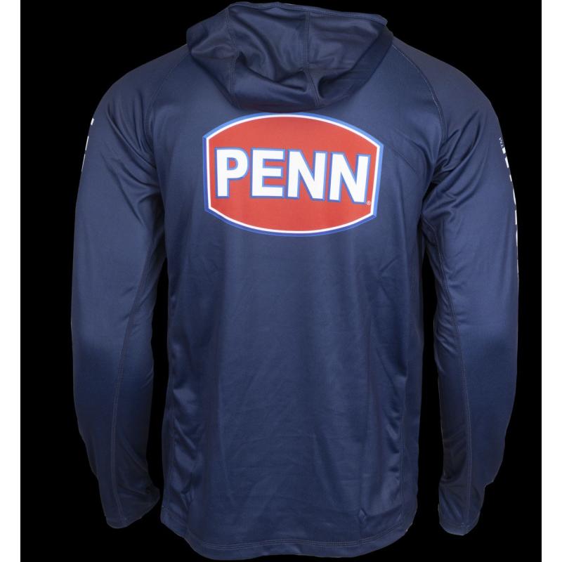 PENN Pro Hooded Jersey M Marine Blue