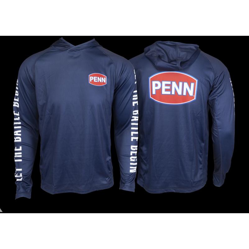 PENN Pro Hooded Jersey M Marine Blue