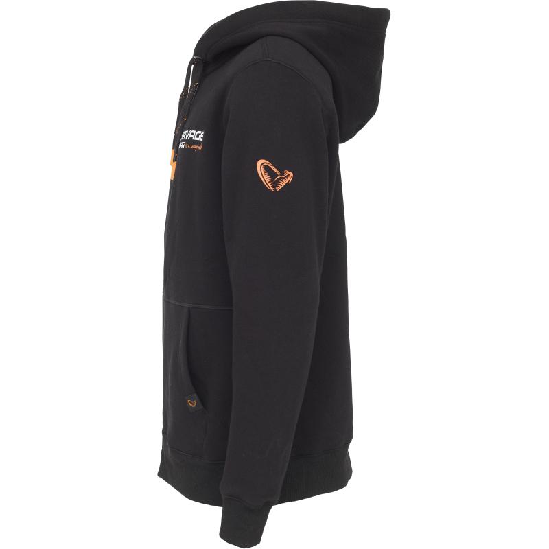 Savage Gear Urban Zip Hoodie S Black Ink