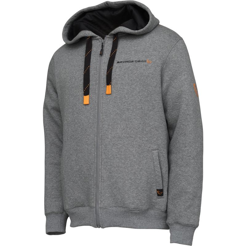 Savage Gear Classic Zip Hoodie S Grey Melange