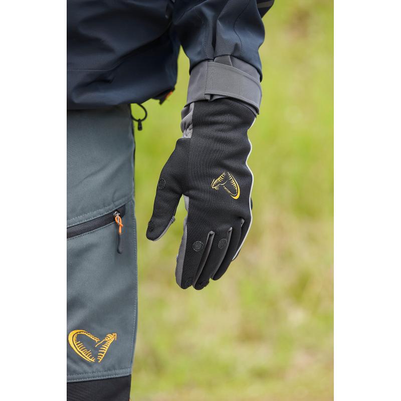 Savage Gear Softshell Winter Glove L Black