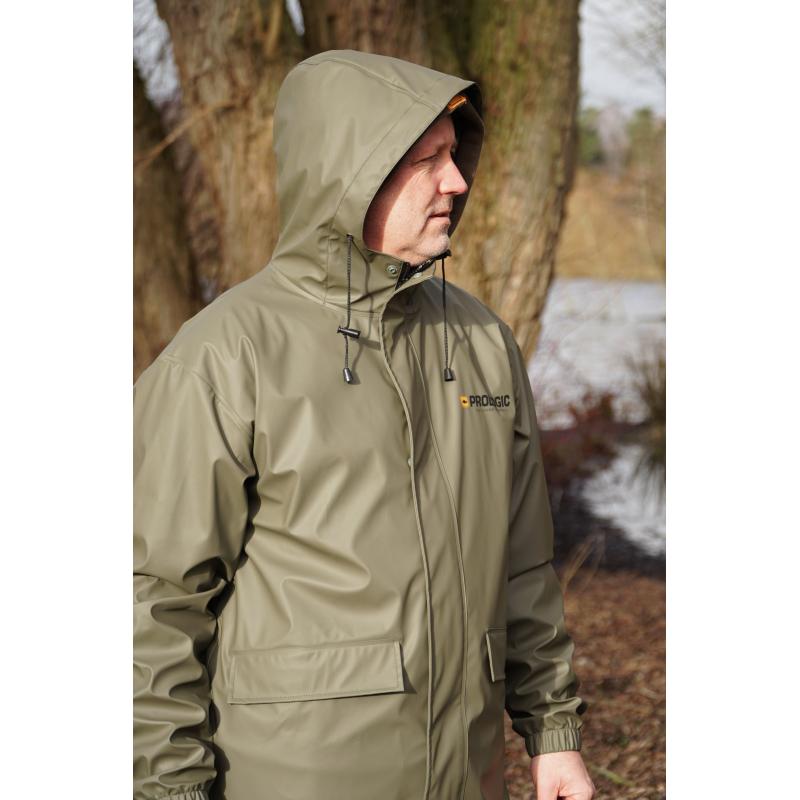 Prologic Rain Jacket L Bark Green