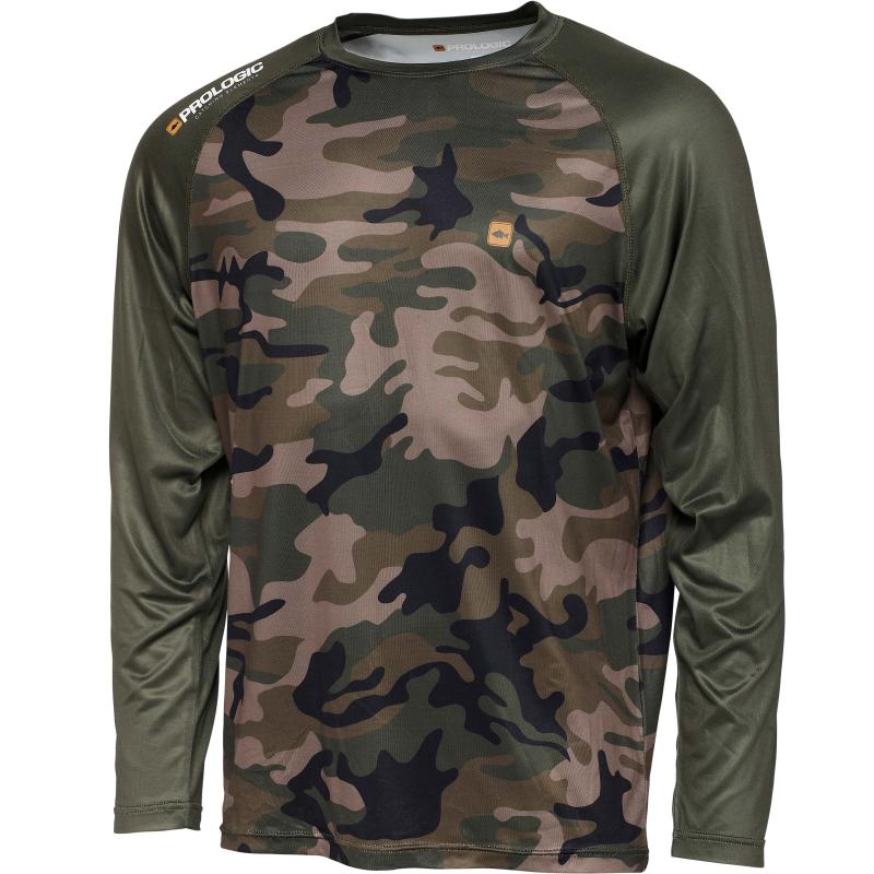 Prologic Uv Camo Long Sleeve T-Shirt Xxl Camo/Green