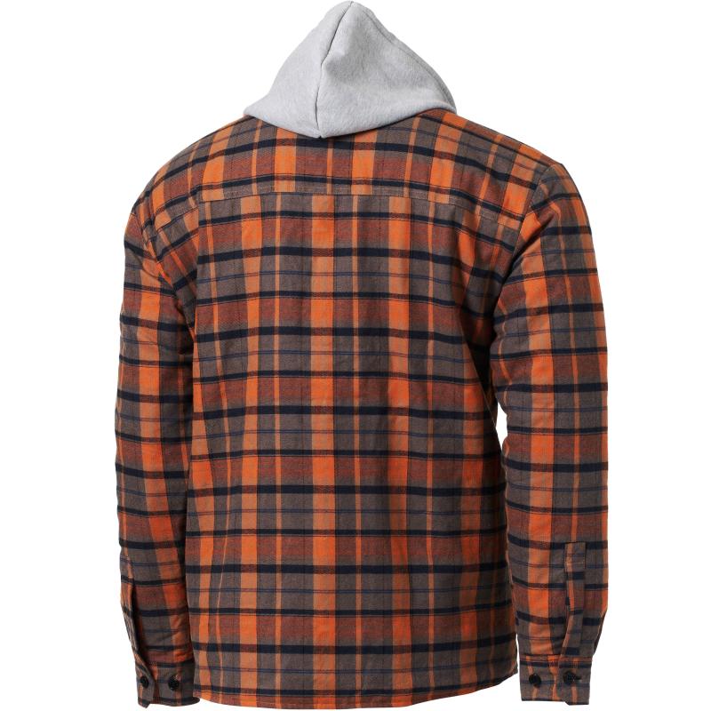 Savage Gear Twin Shirt Jacket M Orange/Grey Check