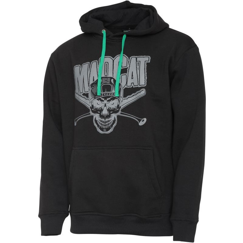 Madcat Skull Hoodie L Black