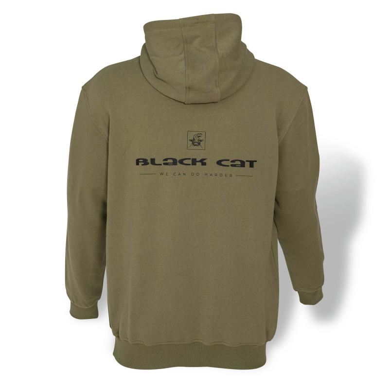 Black Cat S Cat Hoodie khaki