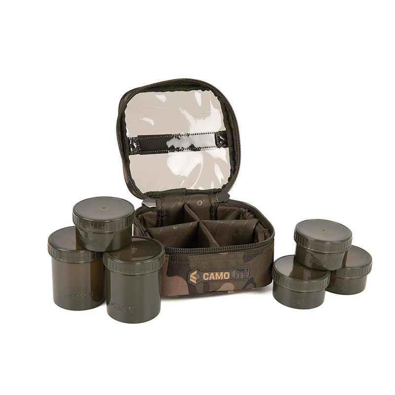 Fox Camolite 6 Pot Hookbait case