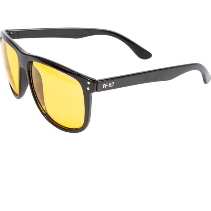 Fladen Polarized sunglasses shiny black frame and yellow lens B