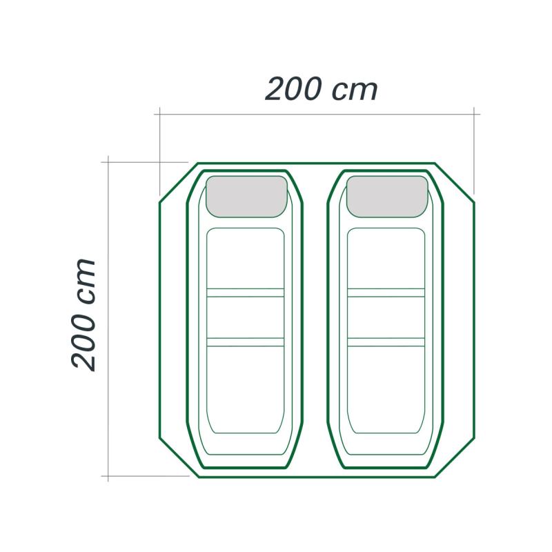 JENZI Umbrella Tent Nylon 3,0 m