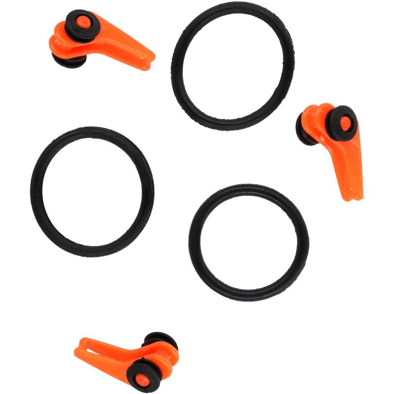 Mikado Clip Für Haken Einstellbar Orange 3 Stck.