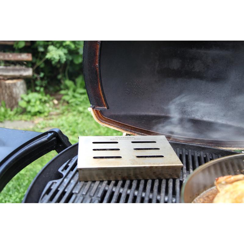 Sänger BBQ Smoker Edelstahl 21x13x3,4cm