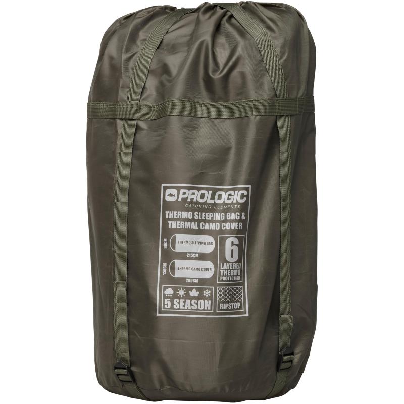 Prologic Element Comfort S/Bag & Thermal Camo Cover 5 Season 215X90cm