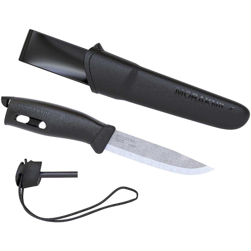 Morakniv Gürtelmesser Companion Spark Schwarz Klingenlänge 10,3cm