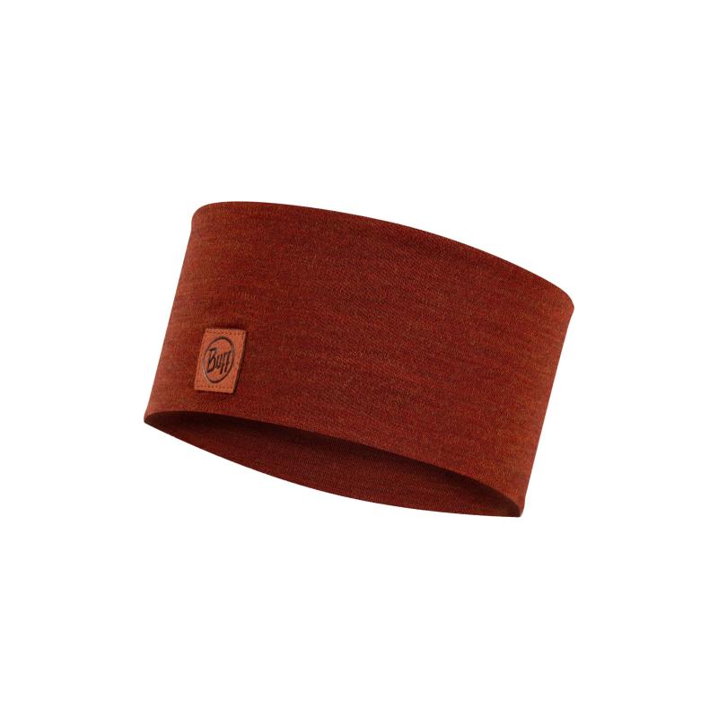 Buff Merino Wide Headband Solid Sienna