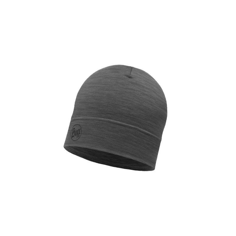 Buff Merino Lightweight Beanie Solid Grey