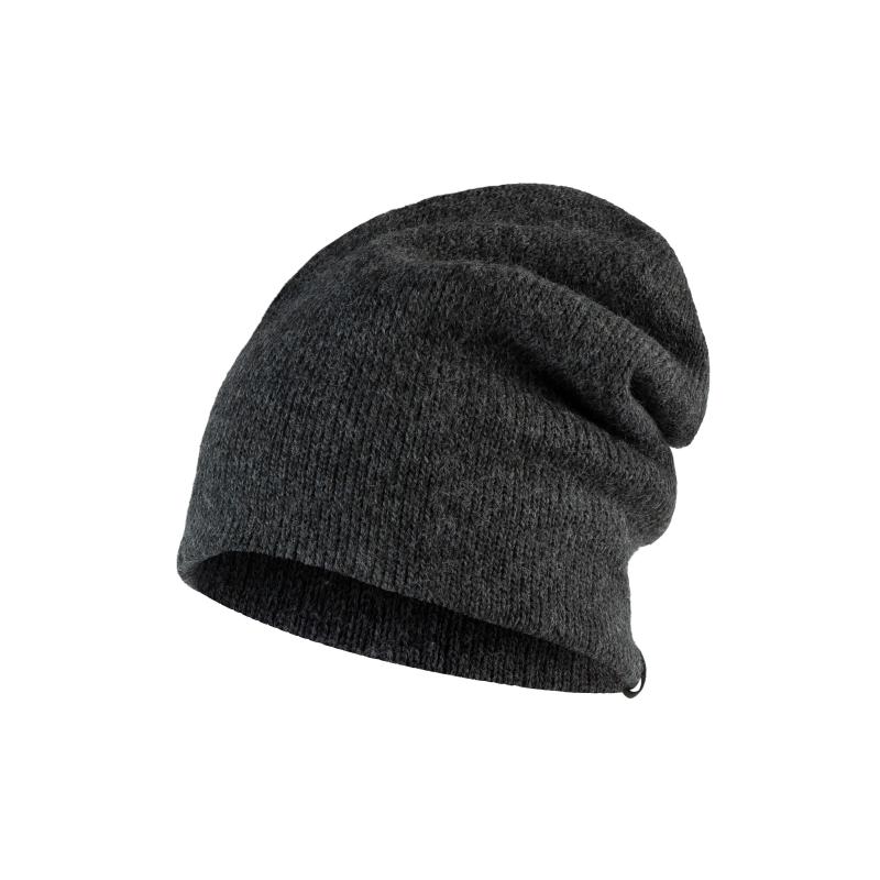 Buff Knitted Hat Jarn Graphite