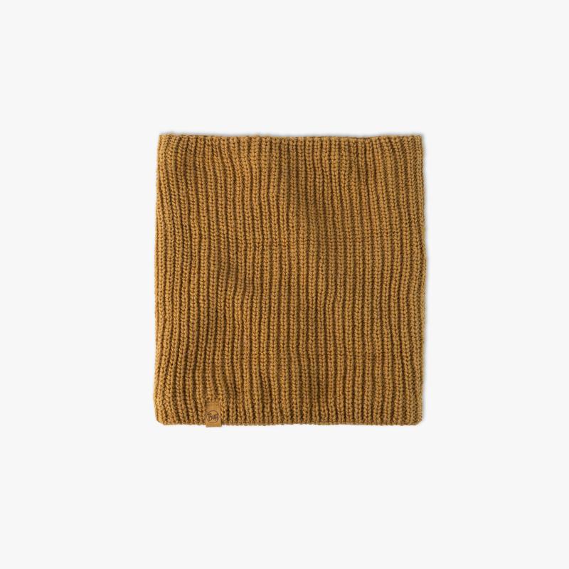 Buff Knitted & Fleece Neckwarmer Jarn Ocher