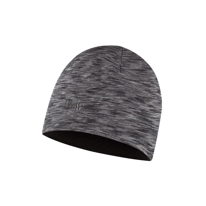 Buff Merino Lightweight Beanie Black-Graphite Multistripes