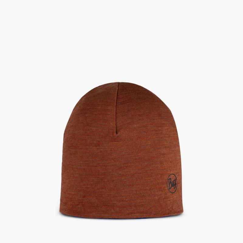 Buff Merino Lightweight Beanie Cobalt-Cinnamon