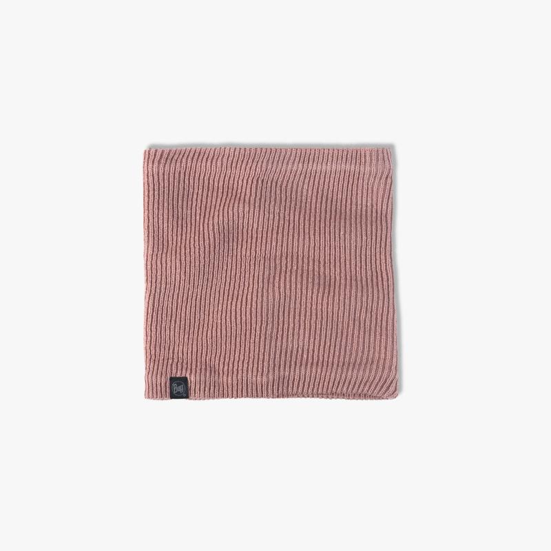 Buff Knitted & Fleece Neckwarmer Lan Pale Pink