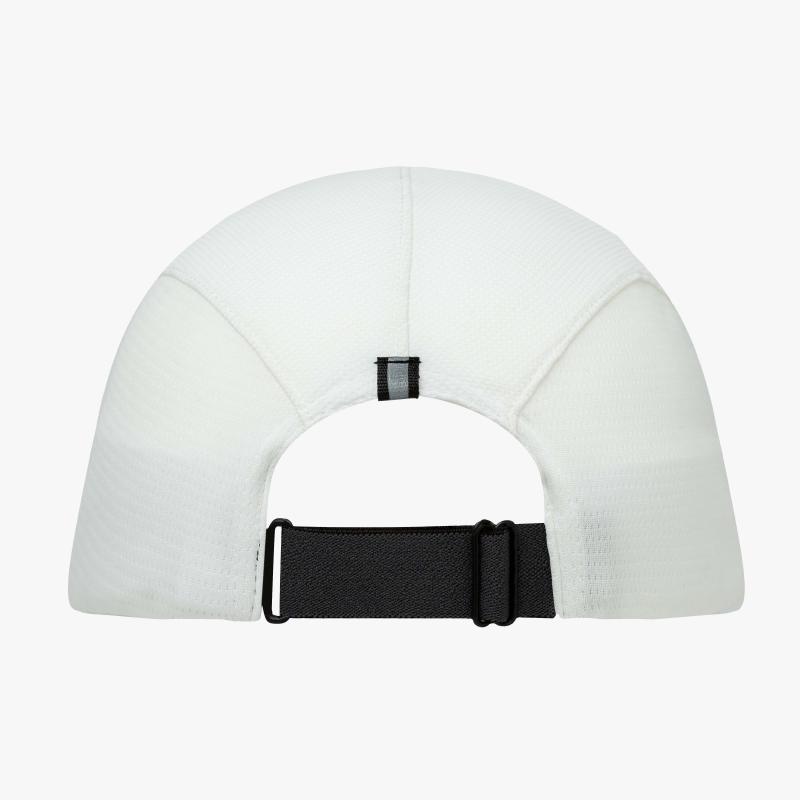 Buff 5 Panel Go Cap Solid White S/M