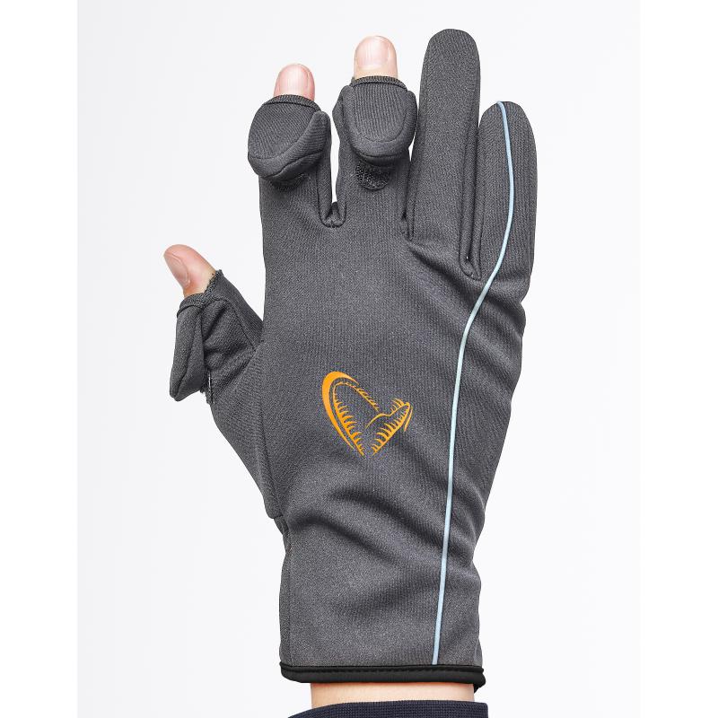 Savage Gear Softshell Glove M Grey