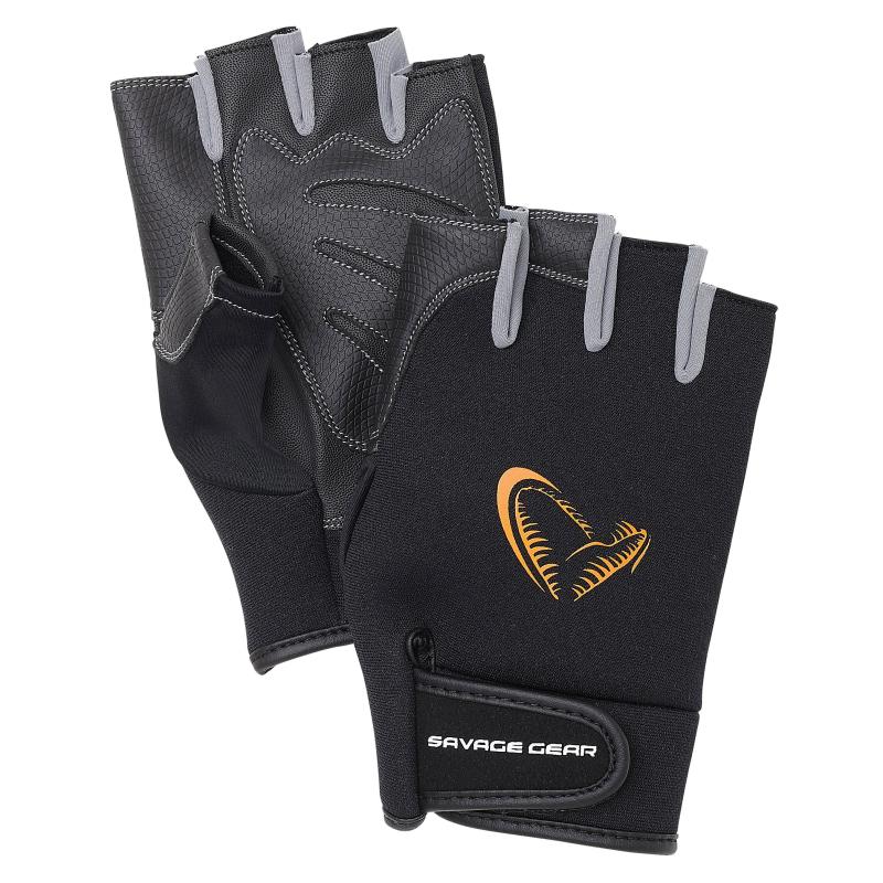 Savage Gear Neoprene Half Finger M Black