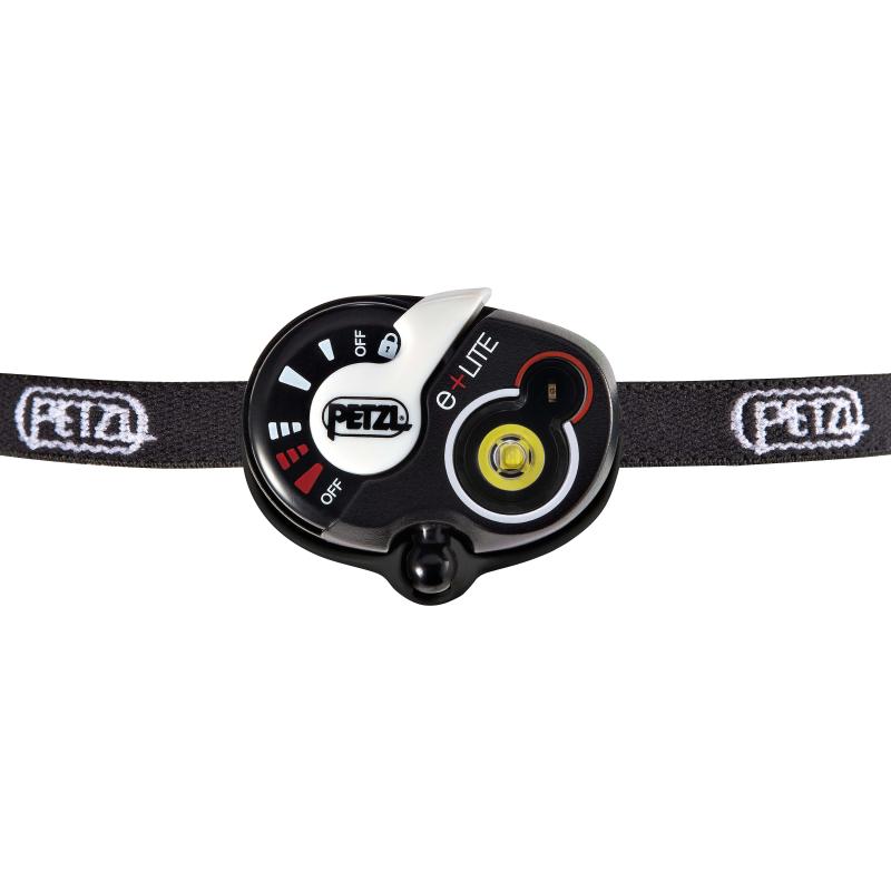 Petzl E+Lite Stirnlampe Schwarz/Weiß 30 Lumen