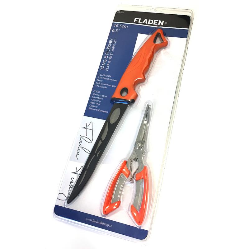 FLADEN Filetiermesser 16cm & Zange Set