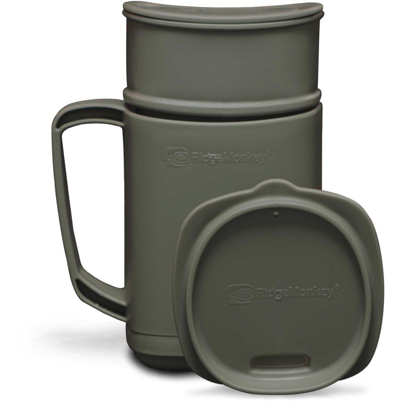 RidgeMonkey Thermo Mug DLX Brew Set green